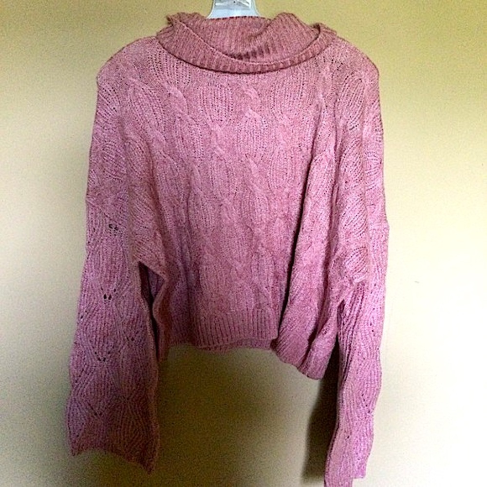 Pink Turtle Neck Sweater Size Medium